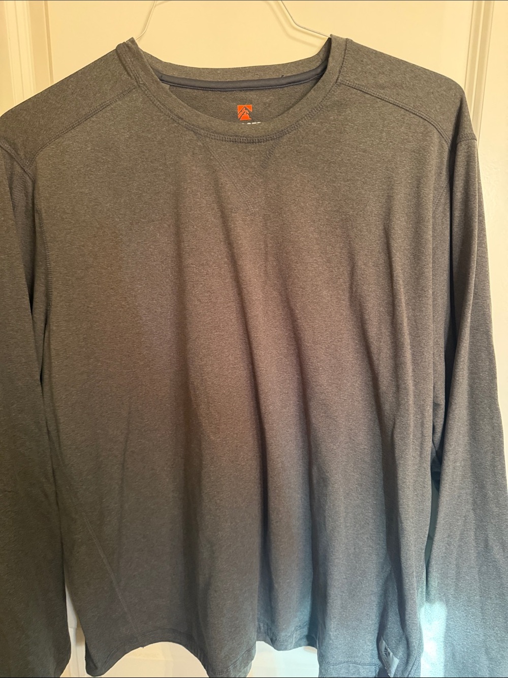 Men's Long Sleeve Crew Tee - Gray